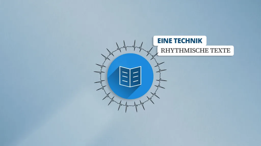 Titelbild für den Artikel: Was deine Texte rhythmischer macht – und keinen Cent kostet